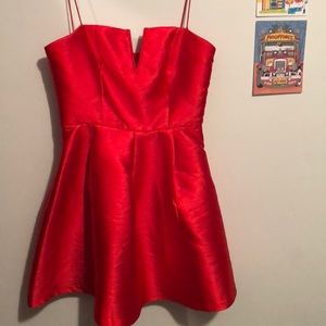 Cherry red homecoming dress!